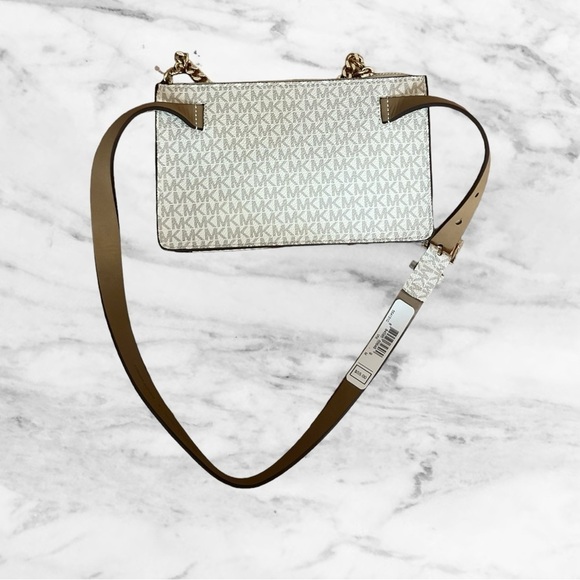 NWT- Michael Kors Logo Fanny Pack Belt Bag - Cream - Picture 7 of 11